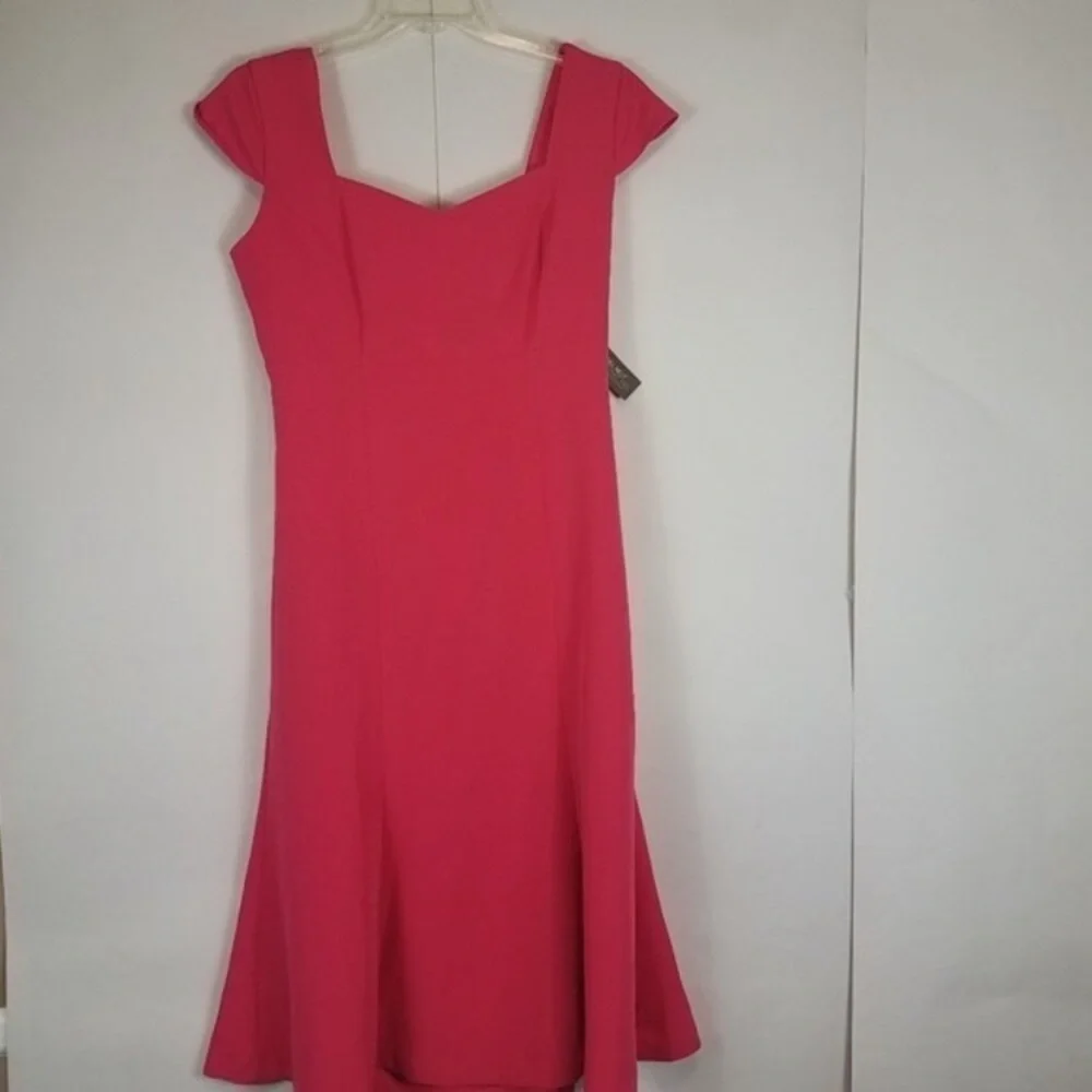 Eva Mendes Pink Hoda Flare Dress Size 0 NWT